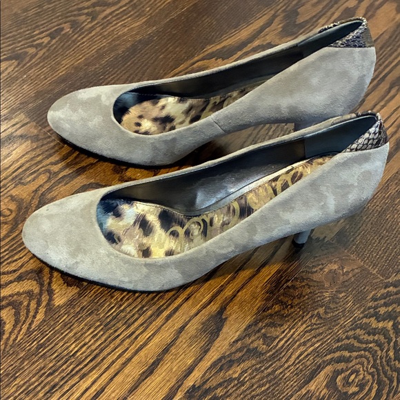 Sam Edelman Tan Leather Suede Women's Pumps 9.5 - Picture 8 of 10